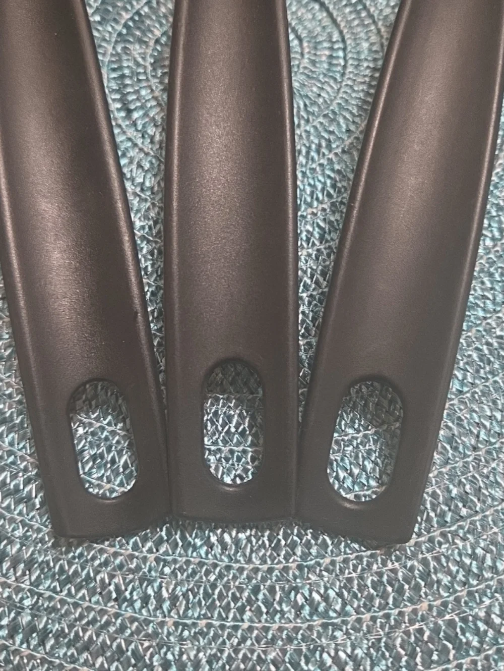 Vtg Tailor Made Black Kitchen Utensil Serving Spoons